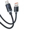 Baseus Crystal Shine Series kabel przewód USB do szybkiego ładowania i transferu danych USB Typ A - USB Typ C 100W 1,2m fioletow